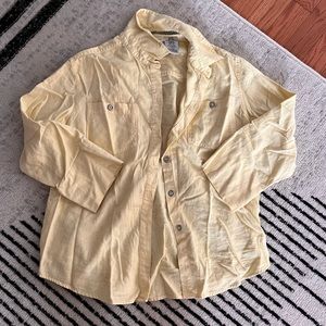 Pastel yellow button up. Size small.